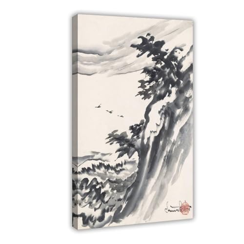 Affiche Point Lobos Chiura Obata pour salon zen nature 61x91 cm