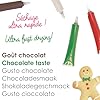 ScrapCooking - 4 Penne Choco Natale - Marrone, Bianco, Verde e Rosso - Coloranti Alimentari - Matite per Dolci - Scrivi e disegna su dessert, torte e biscotti - 7060 #3
