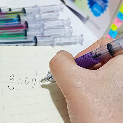 Umpe Syringe Pens Nurse Pens,24 Pcs 12 Colors Novelty Color Pens Ballpoint School Supplies Pens Set For Medical Party Favors, Nurse's Day,Birthdays, Children's Day And Christmas Halloween Party Toys #TOP6