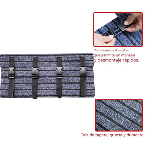 Cubre escalones para autocaravana con doble capa y hebilla ajustable 7