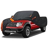 DYTARGET Heavy Duty Waterproof Snow Car Cover for Trucks All Weather, UV Resistant, Snowproof Fit Trucks Length 210-230 inches Fit for Tacoma,Ford F150,Silverado,Ram 1500,Tundra,Titan,Sierra 1500 etc.