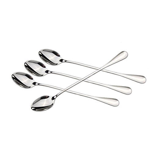 Dhrbsx C-8 Long-Handled Ice Tea Spoon, Cocktail Stir Spoons, Stainless Steel Coffee Spoons, Ice Cream Scoop Set Of 8 thumb #2