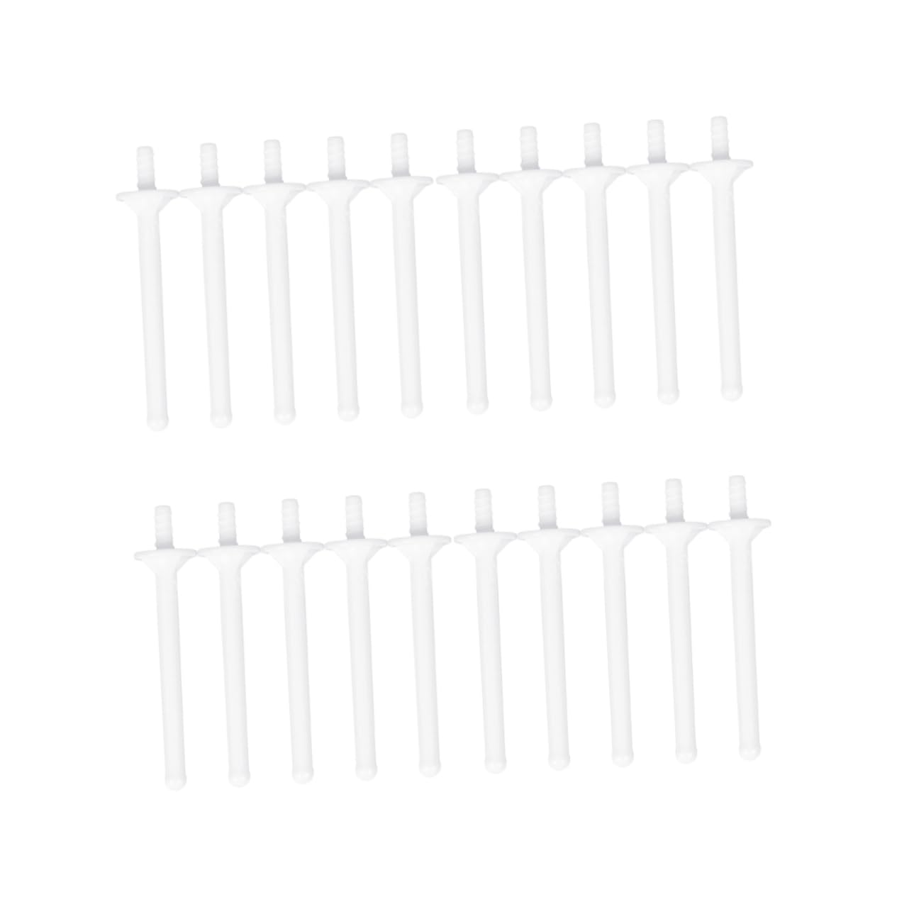 minkissy 20Pcs Disposable Nose Hair Sticks Plastic Wand for Nose and Eyebrow Waxing Smooth Surface for Safe Use for Salon Home DIY