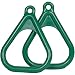 Swing Set Stuff Plastic Trapeze Rings with SSS Logo Sticker, Green