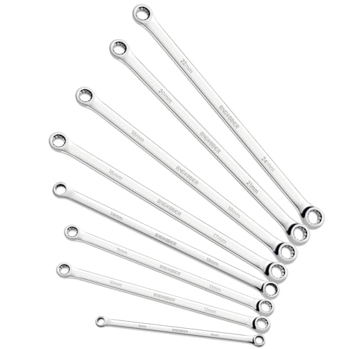 Clés polygonales extra longues en acier CV de 8 mm à 24 mm pour serrage mécanique - 8