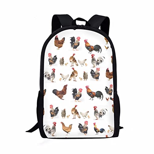 COEQINE Sac à dos pour enfant - Grande capacité, Poule, taille unique Cover