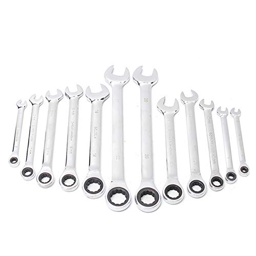 mewmewcat Chave de catraca de 1 unidade de anel aberto de 14 mm Ferramenta manual de reparo de jardi