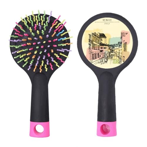 Brosse à cheveux démêlante à coussin d'air au design Venise Italie