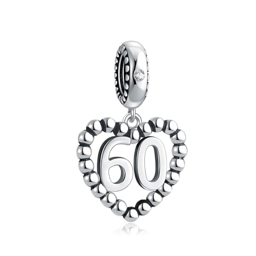 Image of 925 Sterling Silver Number Charm fits Pandora, Gift for Women