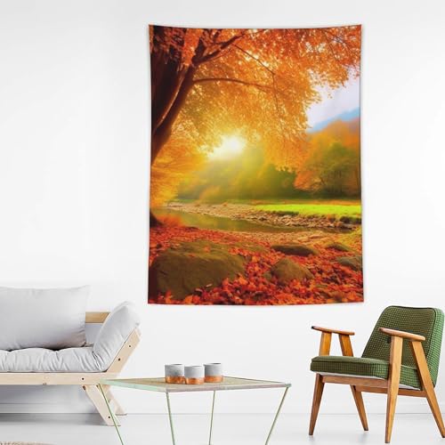 Tapisserie murale automne amusante pour créer un coin cosy en dortoir ou chambre