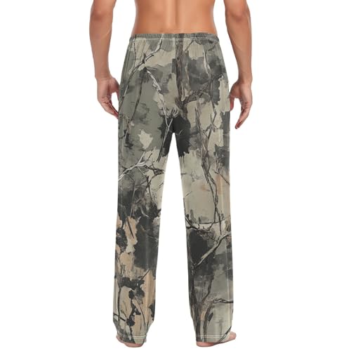 Camouflage Print Pajama Pants for Men Comfort Sleep Lounge Bottoms Straight-fit with Pockets S-XXL2