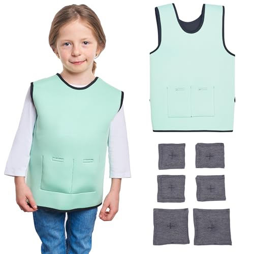 Gewichtsweste Kinder | Weighted Vest als ADHS Hilfsmittel und Autismus Hilfsmittel | Autismus-Sensorik-Kleidung | anpassbare Gewichtweste | Weight Vest für Kinder | Weste Kinder Jungen und Mädchen Gewichtsweste Kinder | Weighted Vest als ADHS Hilfsmittel und Autismus Hilfsmittel | Autismus-Sensorik-Kleidung | anpassbare Gewichtweste | Weight Vest für Kinder | Weste Kinder Jungen und Mädchen