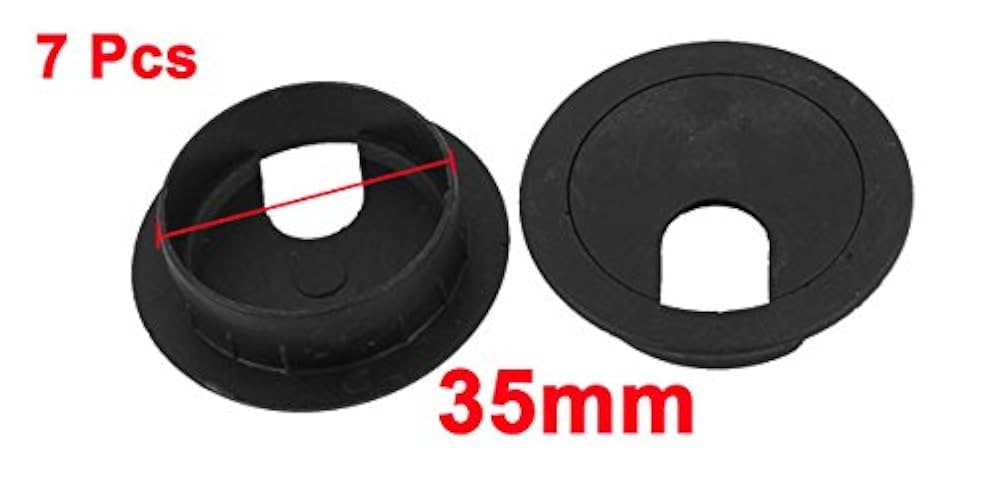 Amazon | uxcell 配線孔キャップ ケーブル 穴カバー 穴径35mm 製
