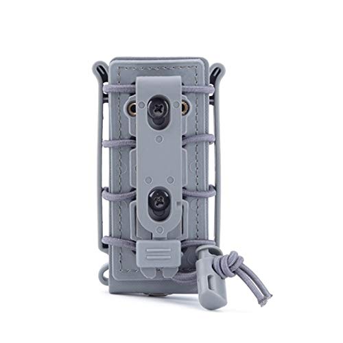 XFC-Stock, 1 PC táctico de Molle Solo Fusil Pistola mag Pouch Ajustable Durable Parte Superior Abierta de la Bolsa Revista Walkie Talkie Bolsas Rifle de Bolsillo (Color : Gray Color)