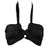 Cocoship Women's Bandeau Notched Bikini Top Convertible Tie-back Swim Tankinis(FBA)