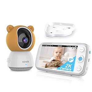 Baby Monitor, 2K QHD 5″ IPS Screen...