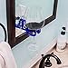 SipCaddy Bath & Shower Portable Cupholder Caddy for Beer & Wine Suction Cup Drink Holder, Blue