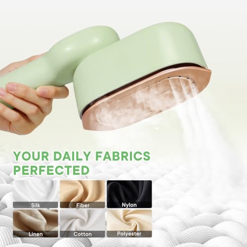 Image of Smart Travel Steamer for Clothes, 1200W Handheld mini travel Steam All-in-One Portable Steamer Iron with LCD Display, 3 Steam Modes & 5s Fast Heat-up, Garment Steamer for Travel (Green)