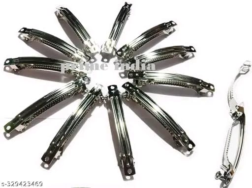 10pcs Archit's french Barrette back clips for bows barrette clips buckle metal clip-image-47