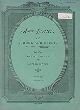 Paperback Art Songs for School and Studio, Second Year, Medium High Book