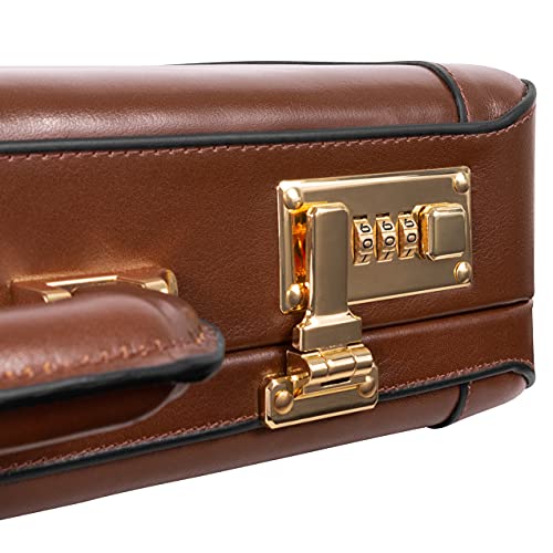 Mcklein Lawson, Leather 3.5" Laptop/Computer & Tablet Business Briefcase Attaché Bag Case, Men Women Laptop Briefcase, Laptop Compartment Bag, Tablet Pocket Bag, Business Bags, Travel Cases #TOP4