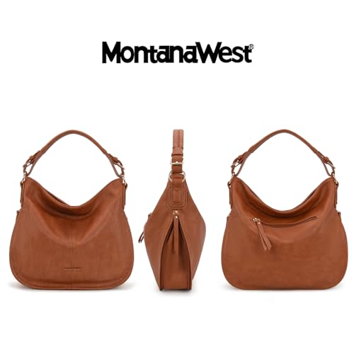 Purses and Handbags for Women Hobo Purses Adjustable Crossbody Shoulder Bags Tote handbag MWW16-1022BR