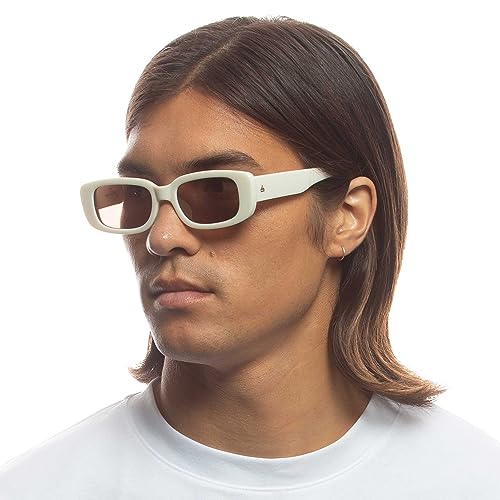 Image of AIRE Ceres Sunglasses - White, Rectangle, Unisex, Sleek and Slimline Style
