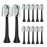 BUTOMKY Replacement Brush Head Compatible with Phillips Sonicare Electric Toothbrush,Toothbrush Heads Fits for Philips Sonicare DiamondClean Protective Diamond,12 Pack
