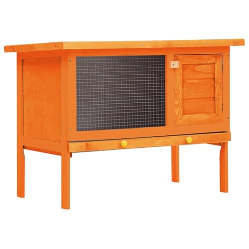 vidaXL Holz Kaninchenstall 1 Ebene Hasenstall Kleintierstall Kaninchenkäfig