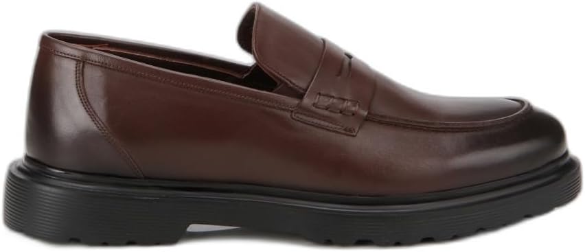 HOTİÇ Erkek Deri Kahverengi Yumuşak Dokulu Klasik Loafer