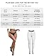 comeondear Netzstrumpfhose Schwarz Damen Große Größen Sexy Fischnetz Strumpfhosen für Frauen Mollig Fishnet Stockings Netzstrümpfe Curvy High Waist Pantyhosen Dessous Reizwäsche(Schwarz,3XL-5XL)