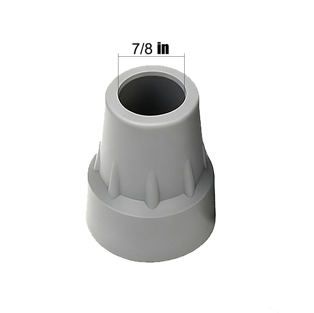 Almohadillas de repuesto antideslizantes de goma para caminar debajo de las muletas del brazo, empuñaduras y tapas de pies, se adapta a muletas de aluminio estándar, juego de 6 piezas