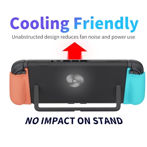 Image of MystiForge Split Grips for Nintendo Switch 2 Joycon 2 - Ergonomic, Anti-Slip TPU, Quick Release & Lightweight (Blue&Orange)