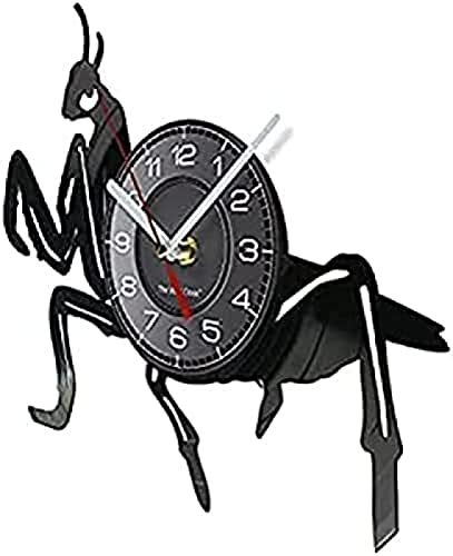 Horloge murale véritable disque vinyle sauterelle, design haut de gamme
