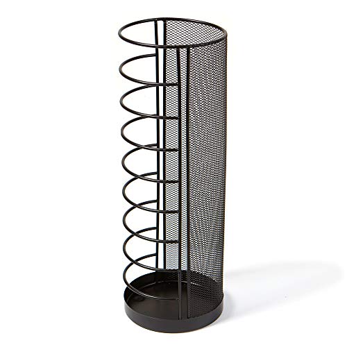 Mind Reader Mini Umbrella Stand Rack Holder for Home and Office, Black