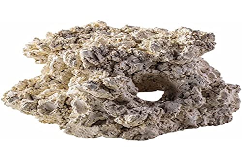 ARKA - ARKA Céramique récifale Cavité 2 Trous - Cavité fabriquée à partir de matières premières Naturelles, Non Toxique avec Une porosité élevée, pour Aquariums d'eau de mer, Made in Germany