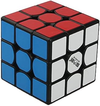 FloridaPuzzles Qiyi Mofange The New Thunderclap Black 3x3x3 Speecube Puzzle Thunderclap Version 2 with Plastic Box