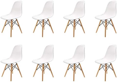 WV LeisureMaster Set di 8 Sedie da Pranzo in Stile Moderno Pre Assemblate