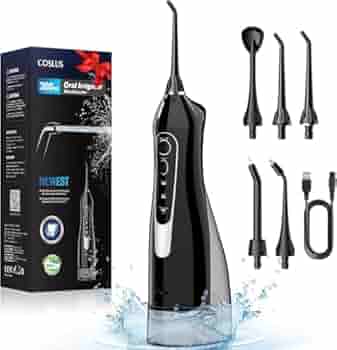 COSLUS Trragba Electric Cordless Water Flosser: 300ml Water Tank 2025 Test Winner IPX7 Waterproof for Oral Health Enthusiasts Daily Deep Cleaning in Travel 5 Tips : Amazon.com.be: Health & Personal Care