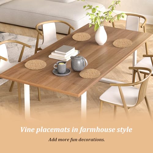 Sets de table en jacinthe d'eau tressée main de haute qualité - 5
