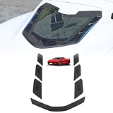 Dry Rear Engine Bay Vent Blocks Covers for Corvette C8 Stingray Z51 Coupe 2020-2025-2026 Z06/E-Ray 2023-2024 Rear Hatch Hood Car Wash Covers Engine Bay Air Vent Inserts Protection Accessories (Black)
