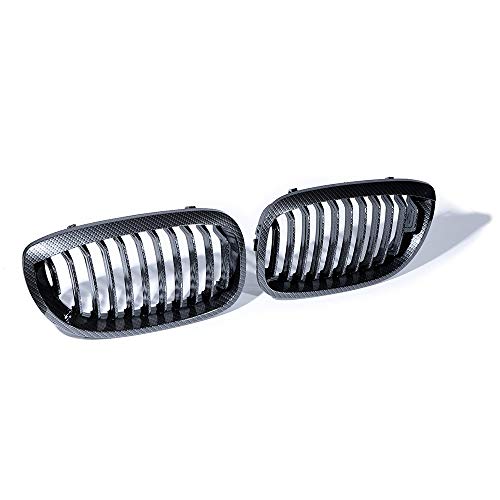 Astra Depot Left Right Carbon Fiber Kidney Grille Compatible with 2003-2006 BMW E46 325Ci 330Ci 2DR Driver Passenger Sides by Astra Depot - Image 6