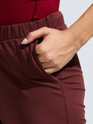 Image of DOMIN8 Women Functional Multi-Pocket Super Stretchable Wrinkle Resistant Track Pants with Elasticated Waistband & Drawstring | Sports Track Pant for Women|Moisture Wicking Lightweight Track Pant