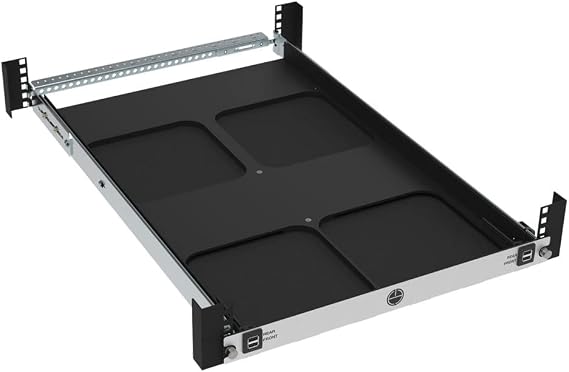 RackSolutions 1U Rack Mount Shelf for Apple Mac Mini (3rd and 4th Generation)