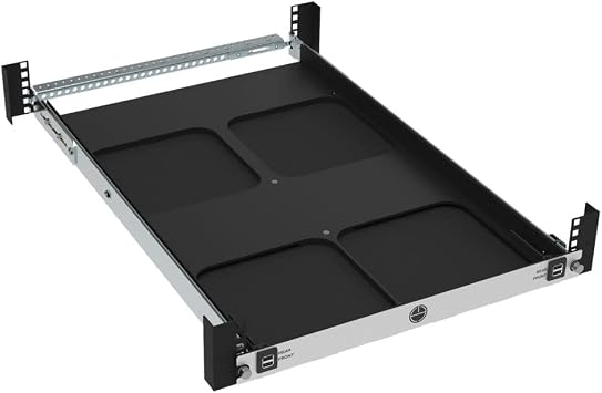 RackSolutions 1U Rack Mount Shelf for Apple Mac Mini (3rd and 4th Generation)