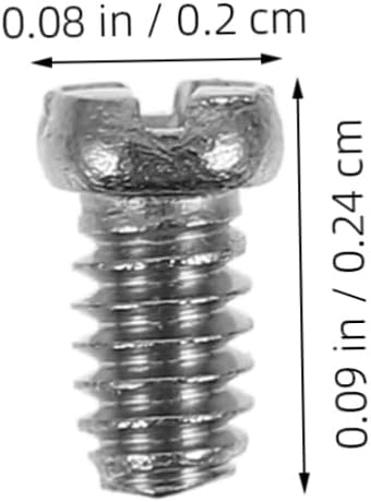 OUNONA 10000pcs Precision Engineered Eyeglass Screws Repair Kit for Nose Pads Temples Rimless Frames Lightweight Portable
