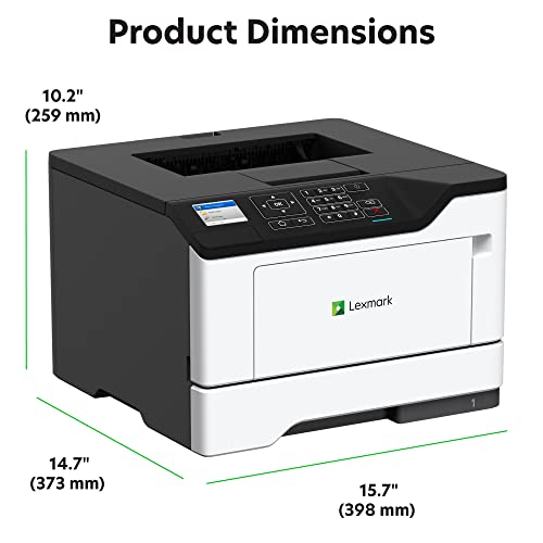 Lexmark Ms521Dn Monochrome Laser Printer For Office, Two-Sided Duplex Printing, Print Speed 46 Ppm, 2.4 Inch Lcd Display, 1200 Dpi, Black/Grey (36S0300) #TOP2