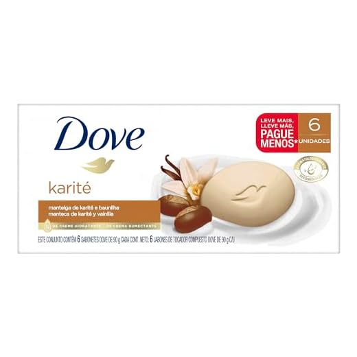Dove Sabonete Em Barra Karité E Baunilha 90 G 6 Unidades