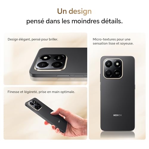 HONOR 400 Smart 4G Smartphone Dual SIM NFC Android 15 6+ 108MP +2MP avec Bouton AI Téléphone 6500mAh Batterie Double Cellule 5 étoiles SGS&IP65 6.77 Pouces 120 Hzécran Confort Velvet - vue 9