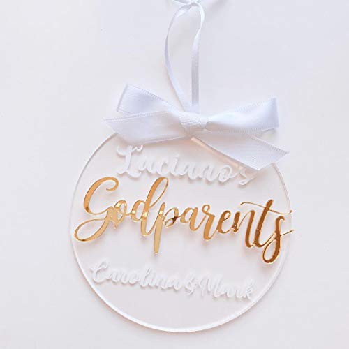 image for JINMURY 25 Pcs Clear Round Acrylic Christmas Ornaments- 2.75 Inch Blan